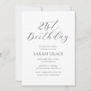Search for black 21st birthday invitations Calligraphy