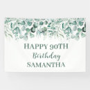 Search for 90th birthday banners Greenery