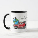 Recherche de vintage red truck mugs Rétro