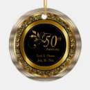 Recherche de 50th wedding anniversary ornaments Gold