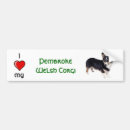 Search for corgi dog bumper stickers Heart