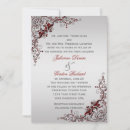 Search for deep red wedding invitations Chic