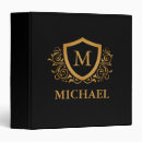 Search for stylish binders Black and gold