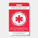 Search for food allergy badges Warning