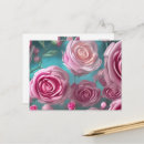 Recherche de motif botanique cartes postales Romantique