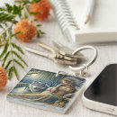 Search for night scene keychains Full moon