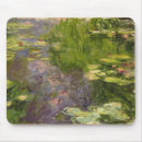 Search for claude monet water lilies mousepads Green
