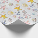 Search for starfish wrapping paper Seashells