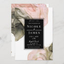 Search for pink and black wedding invitations Blush
