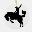 Search for bucking bronco ornaments Western
