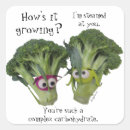 Search for funny broccoli stickers Vegan