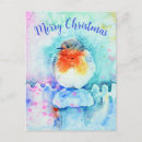 Search for robin painting postcards Watercolor