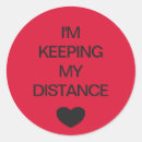 Recherche de distance autocollants Rester sûr