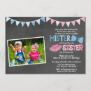 Search for twin sisters birthday invitations Boy and girl