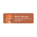 Search for winter animal return address labels Fox