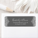 Search for gray background return address labels Elegant
