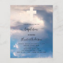 Search for clouds christening invitations Blue