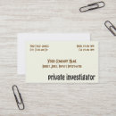 Search for detective business cards Law enforcement