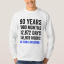 Search for funny 90th birthday tshirts 90 years old