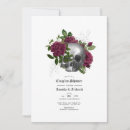 Recherche de crâne gothique invitations Noir