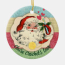Search for crochet ornaments Santa