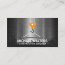 Search for crane business cards Construction