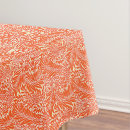 Search for orange and white tablecloths Floral