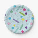 Search for 90s patterns paper plates Colourful