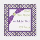 Search for purple and lime green invitations Polka dot