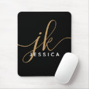 Search for stylish monogram mousepads Trendy chic