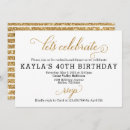 Search for lets celebrate birthday invitations Gold
