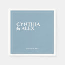 Search for dusty blue wedding napkins Trendy