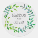 Search for watercolor wreath wedding stickers Vintage