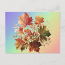 Recherche de fleurs bouquet cartes postales Automne