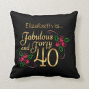 Search for 40th birthday pillows Floral