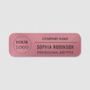 Search for pink name tags Plastic with magnetic backing