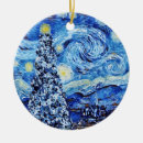 Search for starry night ornaments Christmas tree