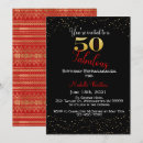 Recherche de black gold red anniversaire invitations Parties scintillant or