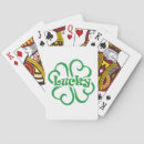 Recherche de trèfle vert jeux de cartes Irish