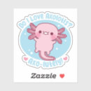 Search for kawaii love stickers Axolotl