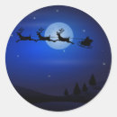 Search for reindeer silhouette stickers Santa
