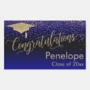Search for blue and black graduation stickers Congratulations