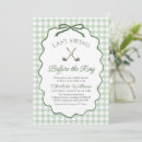 Search for golf bridal shower invitations Cocktails and country clubs