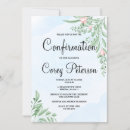 Search for blue confirmation invitations Botanical