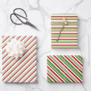 Search for red green striped christmas wrap wrapping paper White