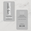 Recherche de lettrage blanc cartes visite Tendance
