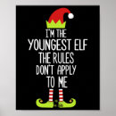 Recherche de elfes posters Arbre de noël