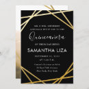 Search for black yellow quinceanera invitations 15th birthday