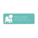 Search for bichon frise return address labels Cute
