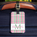 Search for plaid luggage tags Preppy